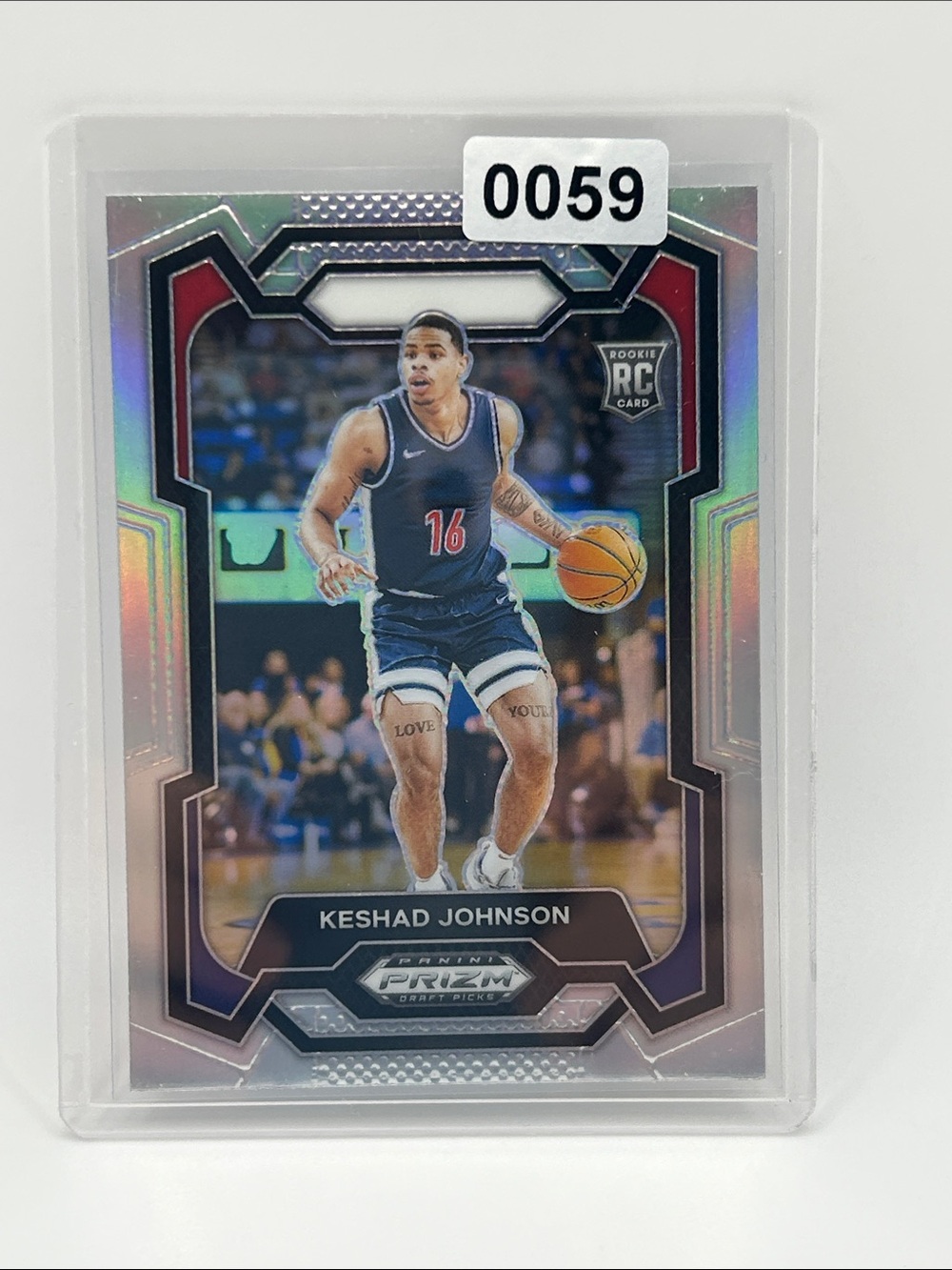 Keshad Johnson Panini Prizm Draft Picks Basketball Trading Card 🏀